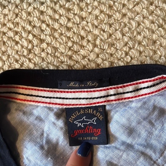 Striped paul & shark lightweight v neck sweater​​ - Picture 3 of 5